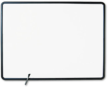 Quartet® Contour® Dry Erase Board,  Melamine, 48 x 36, White Surface, Black Frame