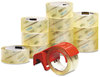 A Picture of product MMM-375012DP3 Scotch® 3750 Commercial Grade Packaging Tape with DP300 Dispenser, 3" Core, 1.88" x 54.6 yds, Clear, 12/Pack