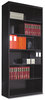 A Picture of product TNN-B78BK Tennsco Metal Bookcases,  Six-Shelf, 34-1/2w x 13-1/2d x 78h, Black