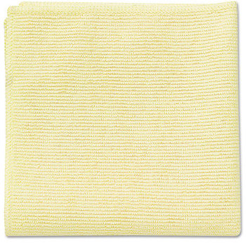 Rubbermaid® Commercial Microfiber Cleaning Cloths,  16 x 16, Yellow, 24/Pack