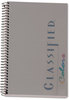 A Picture of product TOP-73507 TOPS™ Classified™ Colors Notebooks,  Graphite Cover, 5 1/2 x 8 1/2, White, 100 Sheets