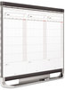 A Picture of product QRT-CMP32P2 Quartet® Prestige 2 Connects™ Total Erase® Three-Month Calendar,  36 x 24, White, Graphite Frame