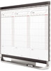 A Picture of product QRT-CMP32P2 Quartet® Prestige 2 Connects™ Total Erase® Three-Month Calendar,  36 x 24, White, Graphite Frame