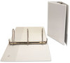 A Picture of product UNV-20997 Universal® Slant D-Ring View Binder 3 Rings, 5" Capacity, 11 x 8.5, White