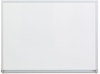 A Picture of product UNV-43622 Universal® Melamine Dry Erase Board with Aluminum Frame 24 x 18, White Surface, Anodized