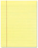 A Picture of product TOP-7522 TOPS™ The Legal Pad™ Glue Top Pads,  Legal/Wide, 8 1/2 x 11, Canary, 50 Sheets, Dozen