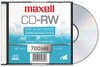 A Picture of product MAX-630011 Maxell® CD-RW Rewritable Disc,  700MB/80min, 4x, Silver, 10/Pack