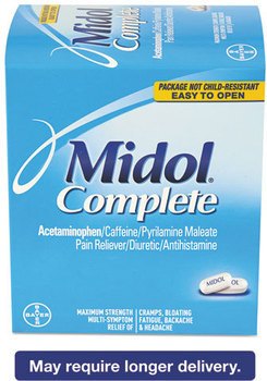 Midol® Menstrual Complete Caplets,  Two-Pack, 30 Packs/Box