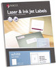A Picture of product MAC-ML0100 MACO® White Laser/Inkjet Full-Sheet Identification Labels,  8 1/2 x 11, White, 100/Box