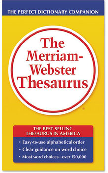 Merriam Webster Thesaurus,  Dictionary Companion, Paperback, 800 Pages