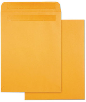 Quality Park™ High Bulk Self-Sealing Envelopes,  9 x 12, Kraft, 100 per box