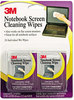 A Picture of product MMM-CL630 3M Notebook Screen Cleaning Wipes,  Cloth, 7 x 4, White, 24/Pack