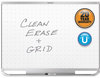 A Picture of product QRT-TEM547A Quartet® Prestige 2 Connects™ Magnetic Total Erase® Whiteboard,  72 x 48, Aluminum Frame