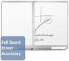 A Picture of product QRT-TEM547A Quartet® Prestige 2 Connects™ Magnetic Total Erase® Whiteboard,  72 x 48, Aluminum Frame