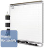 A Picture of product QRT-TEM547A Quartet® Prestige 2 Connects™ Magnetic Total Erase® Whiteboard,  72 x 48, Aluminum Frame