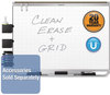 A Picture of product QRT-TEM547A Quartet® Prestige 2 Connects™ Magnetic Total Erase® Whiteboard,  72 x 48, Aluminum Frame