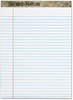 A Picture of product TOP-74880 TOPS™ Second Nature® Recycled Ruled Pads,  8 1/2 x 11 3/4, White, 50 Sheets, Dozen