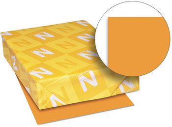 Neenah Paper Exact® Brights Paper,  8 1/2 x 11, Bright Orange, 50 lb, 500 Sheets/Ream