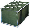 A Picture of product SMD-65001 Smead™ 100% Recycled Hanging File Folders Letter Size, 1/5-Cut Tabs, Standard Green, 25/Box