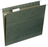 A Picture of product SMD-65001 Smead™ 100% Recycled Hanging File Folders Letter Size, 1/5-Cut Tabs, Standard Green, 25/Box