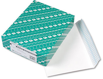 Quality Park™ Open-Side Booklet Envelope,  Contemporary, 12 x 9, White, 100/Box