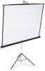 A Picture of product QRT-570S Quartet® Portable Tripod Projection Screen,  70 x 70, White Matte, Black Steel Case
