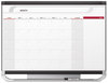 A Picture of product QRT-CP43P2 Quartet® Prestige 2 Connects™ Magnetic Total Erase® Monthly Calendar,  48 x 36, Graphite Color Frame