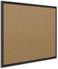A Picture of product QRT-2301B Quartet® Cork Bulletin Board with Black Aluminum Frame,  24x18, Black Aluminum Frame