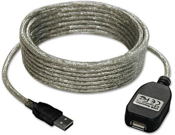 Tripp Lite USB 2.0 Gold Cable,  A/A Gold, 16 ft, Black