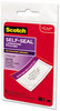 A Picture of product MMM-LS8535G Scotch™ Self-Sealing Laminating Pouches,  12.5 mil, 2 13/16 x 4 1/2, Luggage Tag, 5/Pack