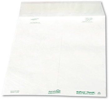 Survivor® Catalog Mailers Made with Tyvek®,  Side Seam, 10 x 13, White, 100/Box