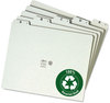A Picture of product SMD-50376 Smead™ Alphabetic Top Tab Indexed File Guide Set 1/5-Cut A to Z, 8.5 x 11, Green, 25/Set