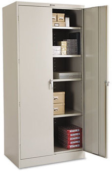 Tennsco 78" High Deluxe Cabinet,  36w x 24d x 78h, Light Gray