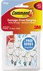 A Picture of product MMM-17067CLRVP Command™ Clear Hooks and Strips Small, Plastic/Metal, 0.5 lb, 9 12 Strips/Pack