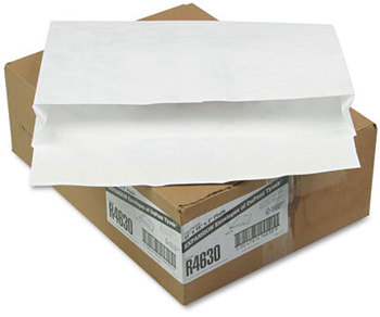 Survivor® Open Side Expansion Mailers Made with Tyvek®,  10 x 15 x 2, White, 100/Carton