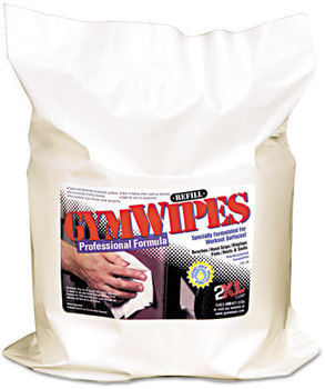 2XL Gym Wipes,  6 x 8, Unscented, 700/Pack, 4 Packs/Carton