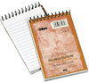 A Picture of product TOP-74135 TOPS™ Second Nature® Single Subject Wirebound Notebooks,  Narrow, 3 x 5, White, 50 Sheets
