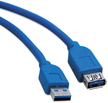 Tripp Lite USB 3.0 Superspeed Cable,  A/A, 10 ft., Blue