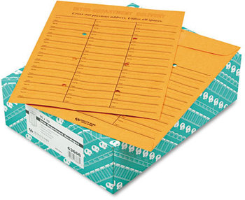Quality Park™ Brown Kraft Redi-Tac™ Box-Style Interoffice Envelope,  10 x 13, 100/Box