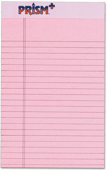 TOPS™ Prism™ + Colored Writing Pads,  5 x 8, Pink, 50 Sheets, Dozen