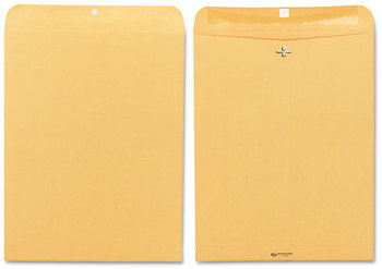 Quality Park™ Clasp Envelope,  12 x 15 1/2, 32lb, Brown Kraft, 100/Box