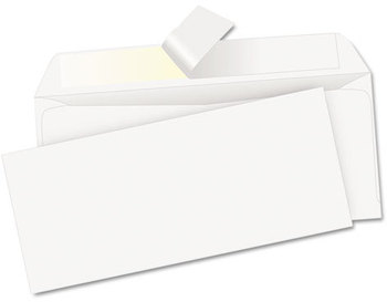 Quality Park™ Redi-Strip™ Envelope,  Contemporary, #10, White, 500/Box