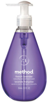 Method® Gel Hand Wash,  French Lavender, 12 oz Pump Bottle, 6/Carton