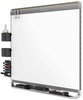 A Picture of product QRT-P558GP2 Quartet® Prestige 2 Connects™ DuraMax® Magnetic Porcelain Whiteboard,  96 x 48, Graphite