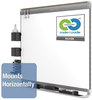 A Picture of product QRT-P558GP2 Quartet® Prestige 2 Connects™ DuraMax® Magnetic Porcelain Whiteboard,  96 x 48, Graphite