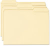 A Picture of product SMD-10347 Smead™ 100% Recycled Reinforced Top Tab File Folders 1/3-Cut Tabs: Assorted, Letter Size, 0.75" Expansion, Manila, 100/Box