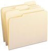 A Picture of product SMD-10347 Smead™ 100% Recycled Reinforced Top Tab File Folders 1/3-Cut Tabs: Assorted, Letter Size, 0.75" Expansion, Manila, 100/Box