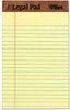 A Picture of product TOP-7501 TOPS™ The Legal Pad™ Ruled Perforated Pads,  5 x 8, Canary, 50 Sheets, Dozen