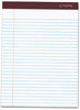 A Picture of product TOP-63960 TOPS™ Docket™ Ruled Perforated Pads,  Legal/Wide, 8 1/2 x 11 3/4, White, 50 Sheets, DZ