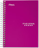 A Picture of product MEA-45484 Five Star® Wirebound Notebook,  College Rule, 5 x 7, Perforated, White, 100 sheets
